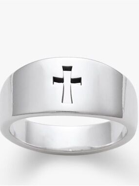 NWT James Avery Narrow Cross Band Ring 8.5